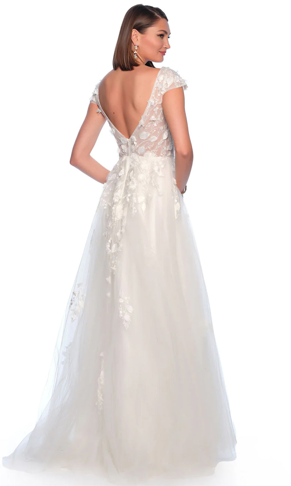 Dave & Johnny Bridal 12013 - Embroidered Bridal Gown 