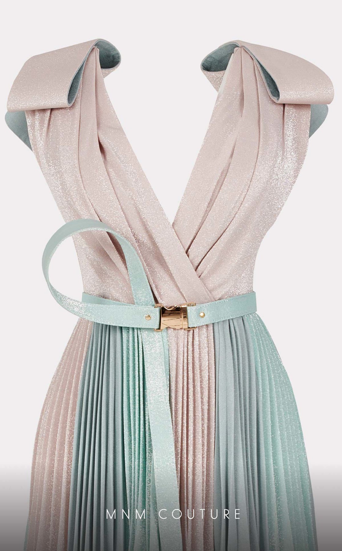 MNM Couture E0028 - Pleated Dress