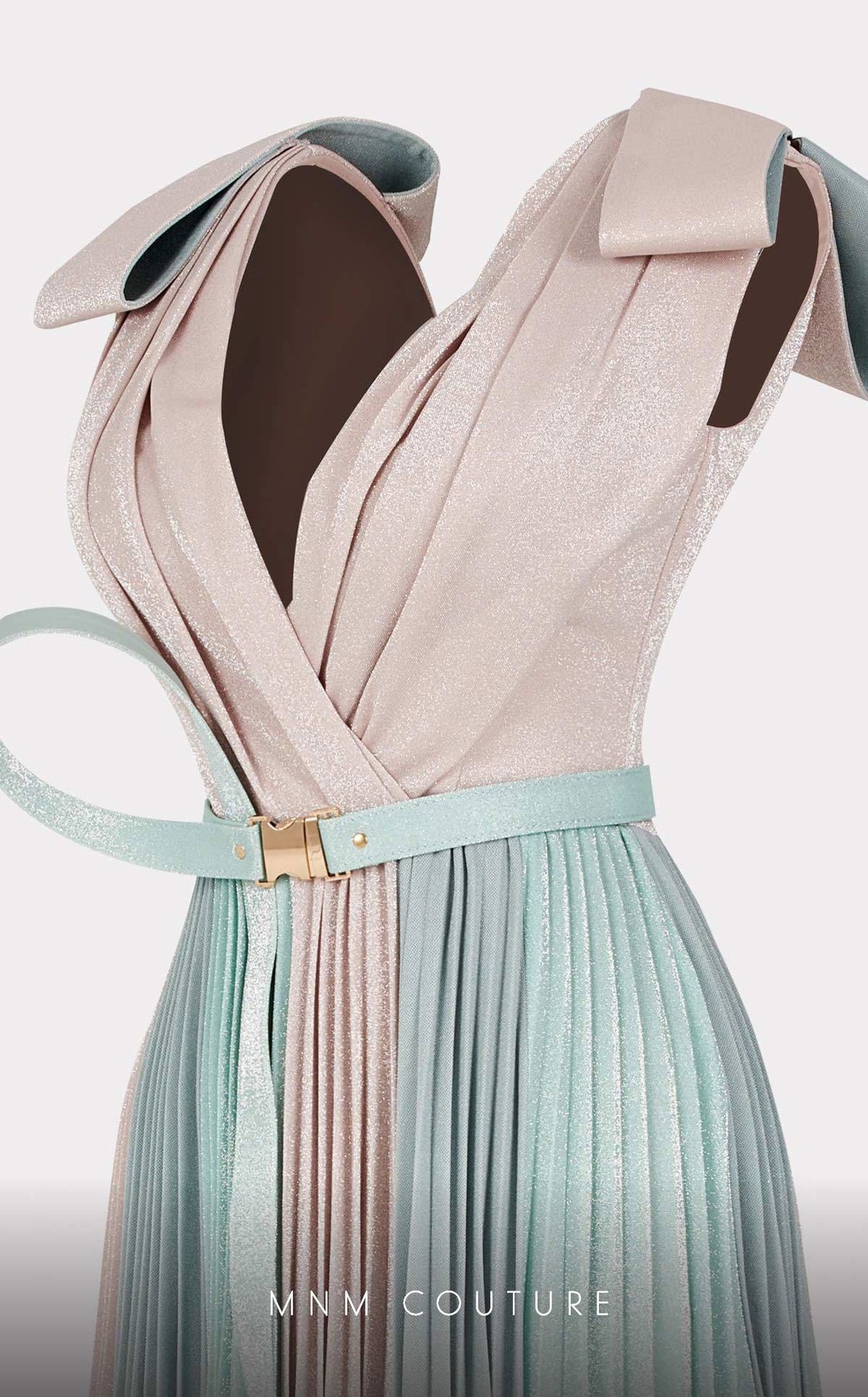 MNM Couture E0028 - Pleated Dress