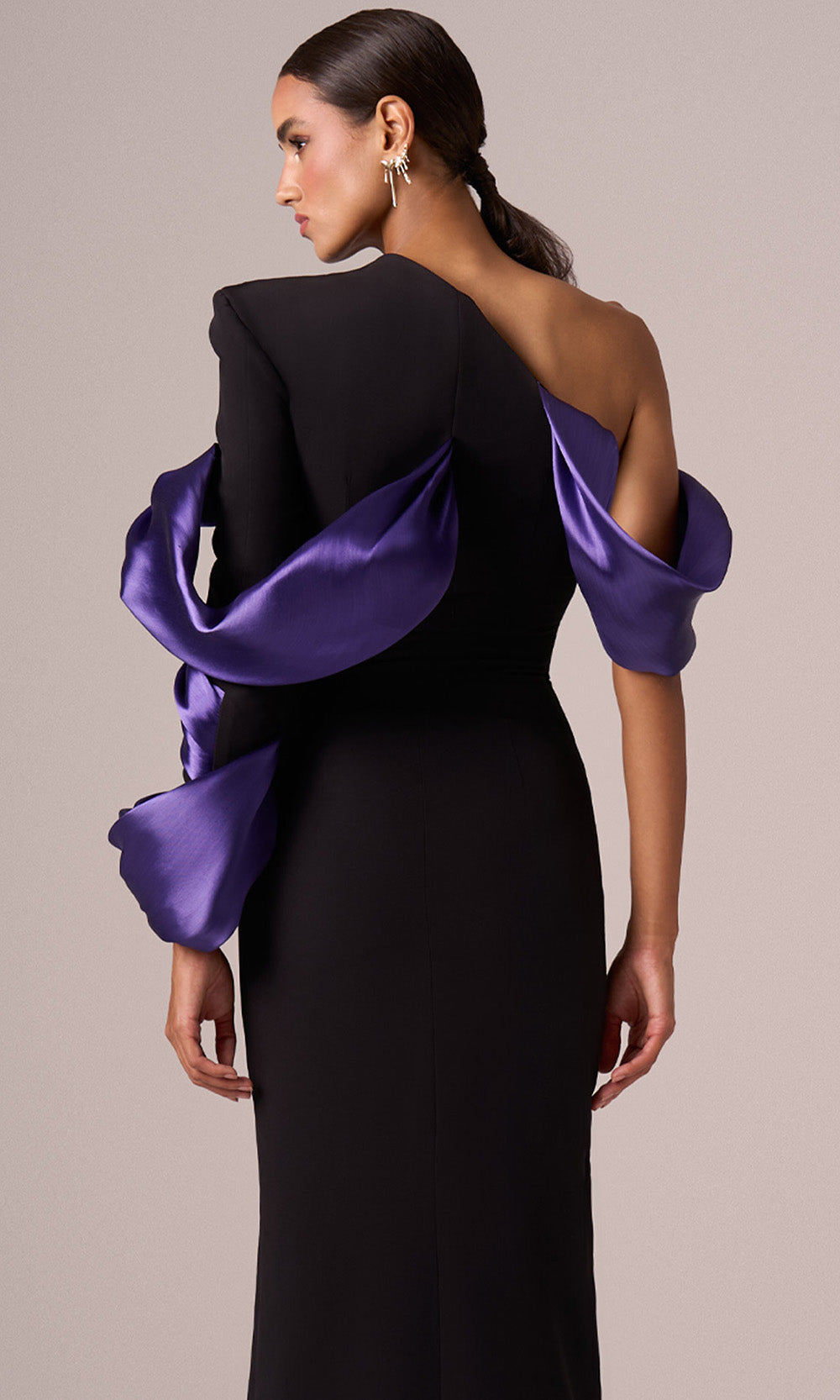 MNM Couture E0067 - One Shoulder High Slit Gown Evening Dresses