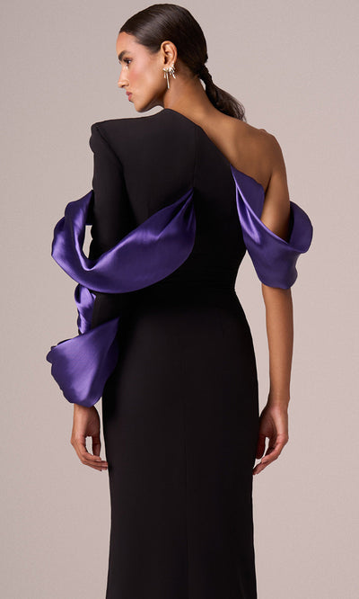 MNM Couture E0067 - One Shoulder High Slit Gown Evening Dresses