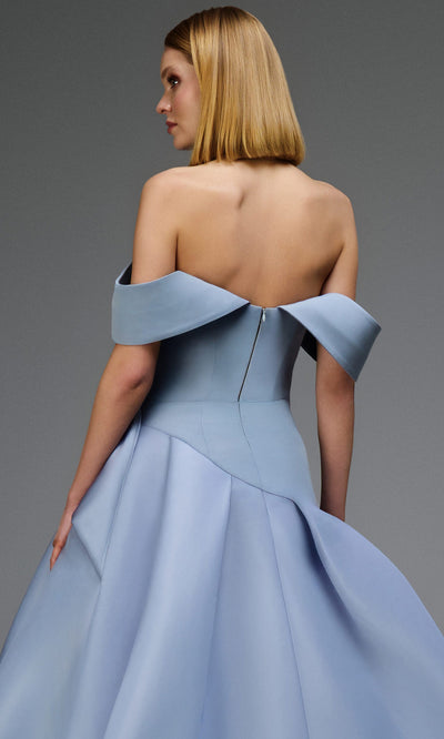 MNM Couture E0103 - Dramatic Draped Skirt Semi-Sweetheart Gown Ball Gowns