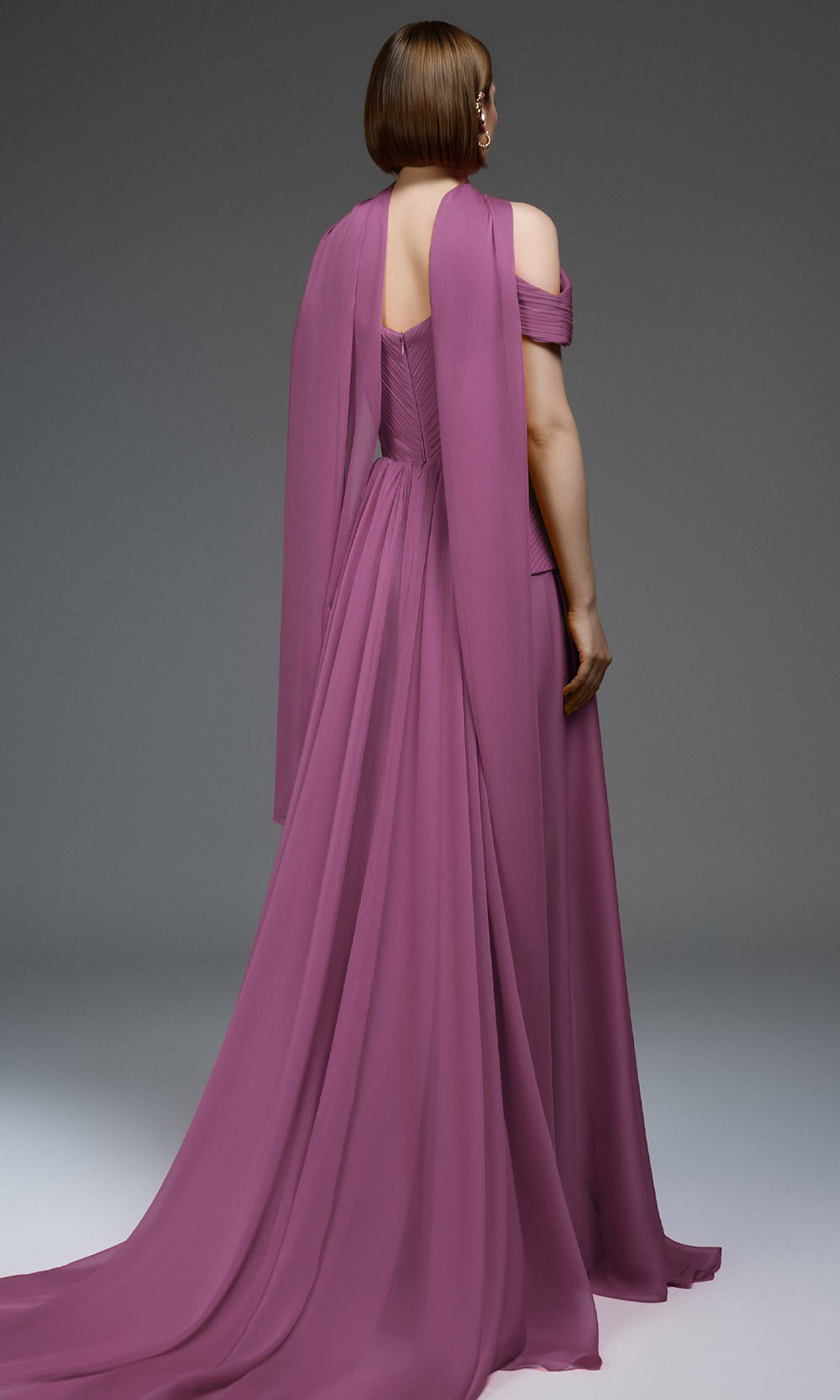 MNM COUTURE E0119 - Peplum Waist Sweetheart A-Line Gown Prom Dresses in Dusty Rose