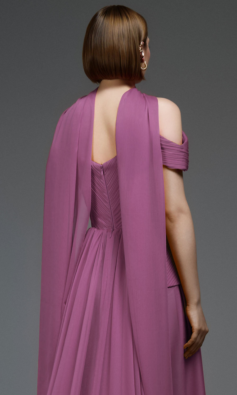 MNM COUTURE E0119 - Peplum Waist Sweetheart A-Line Gown Prom Dresses in Dusty Rose
