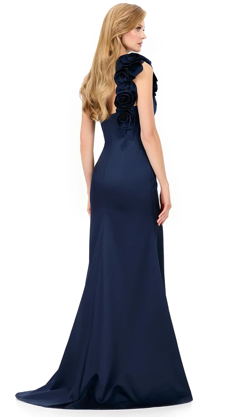 Ashley Lauren E12158 - Floral Detail One Shoulder Long Dress Mother of the Bride Dresses