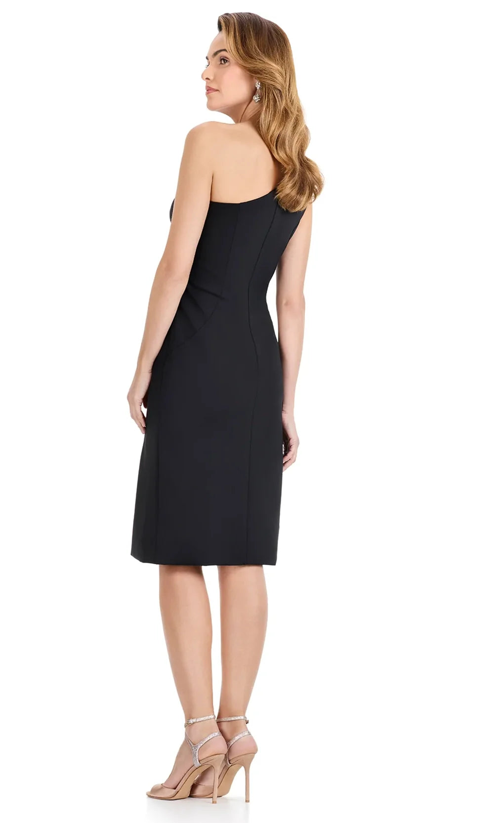 Ashley Lauren E4915 - Knee-Length Bodycon Asymmetric Dress Cocktail Dresses