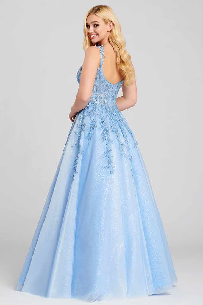 Ellie Wilde EW120014 - Lace Applique Prom Dress