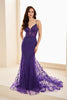 Ellie Wilde EW35010 - Floral Trumpet Evening Dress