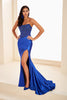 Ellie Wilde EW36002 - Ruched Skirt Scoop Prom Gown