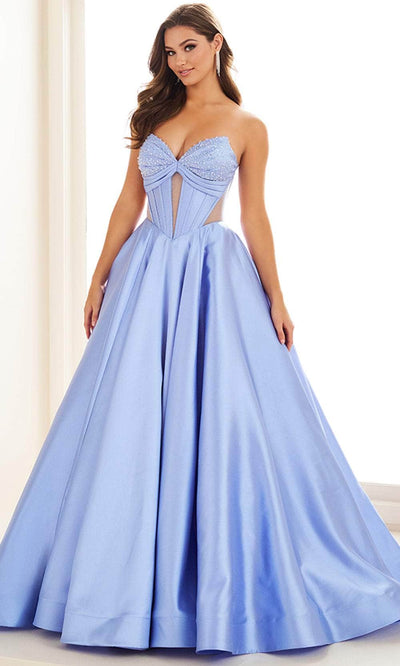 Ellie Wilde EW36025 - Strapless Illusion Cutout Prom Gown