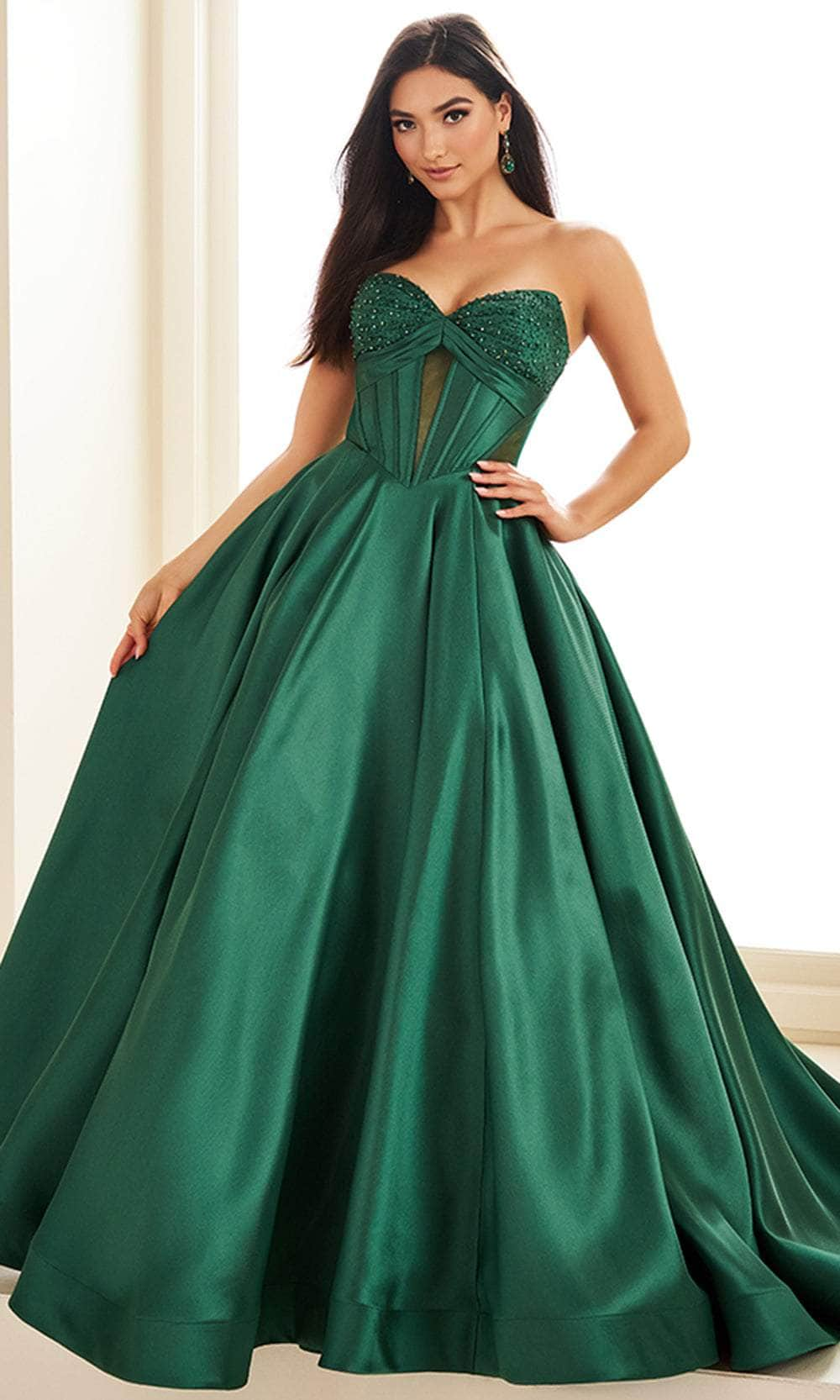 Ellie Wilde EW36025 - Strapless Illusion Cutout Prom Gown