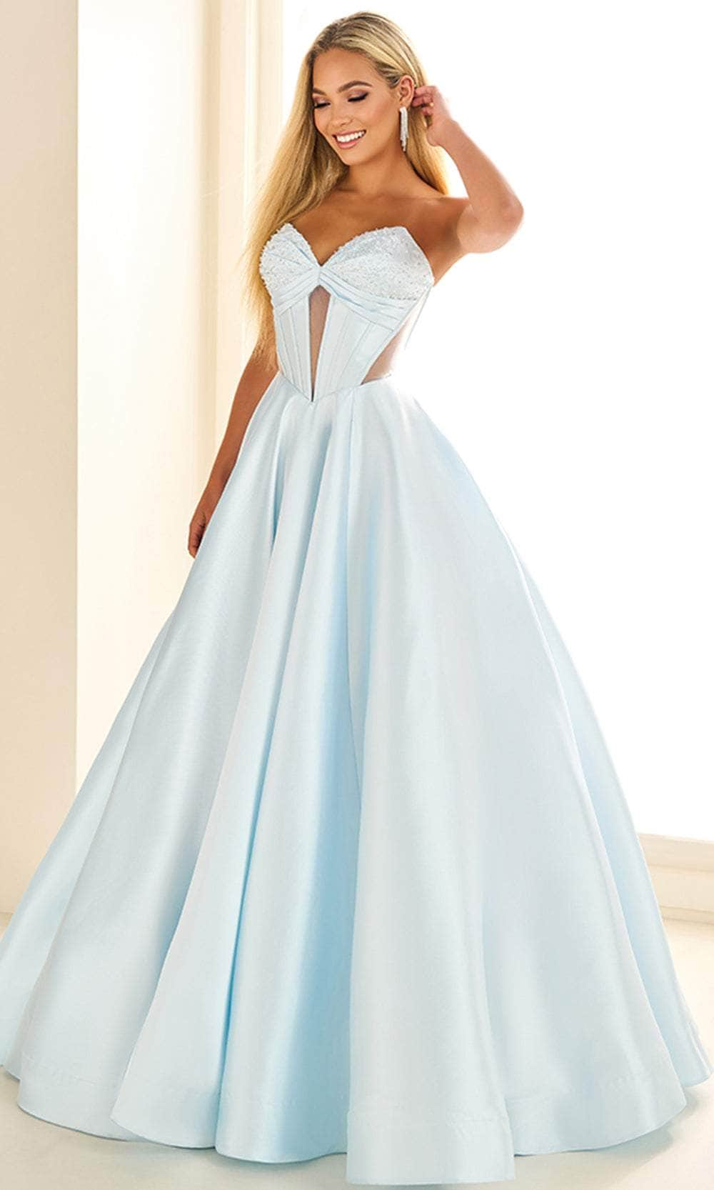 Ellie Wilde EW36025 - Strapless Illusion Cutout Prom Gown