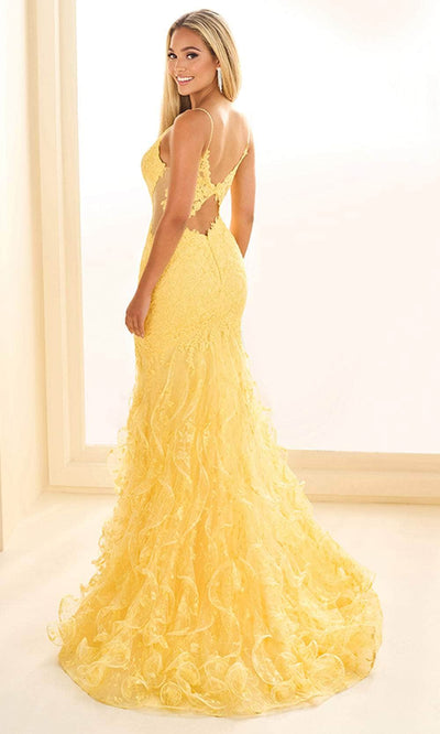 Ellie Wilde EW36041 - Cutout Back Embroidered Prom Gown