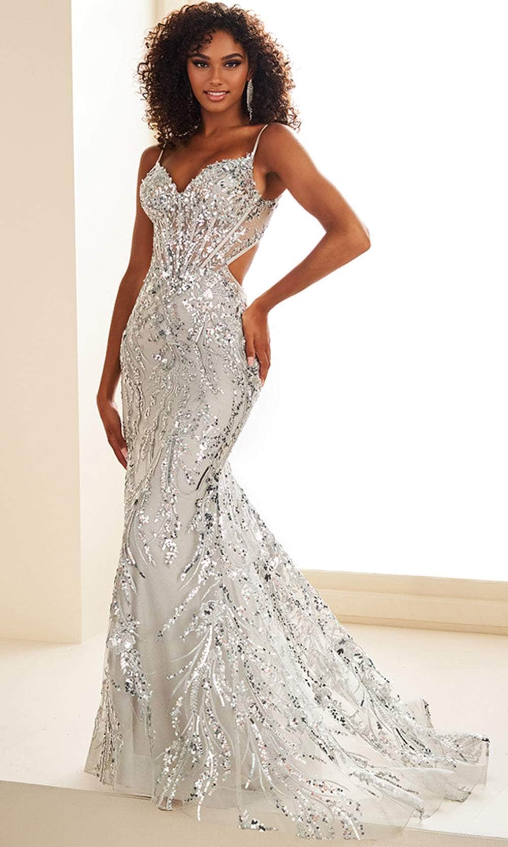 Ellie Wilde EW36060 - Illusion Corset Embellished Prom Gown