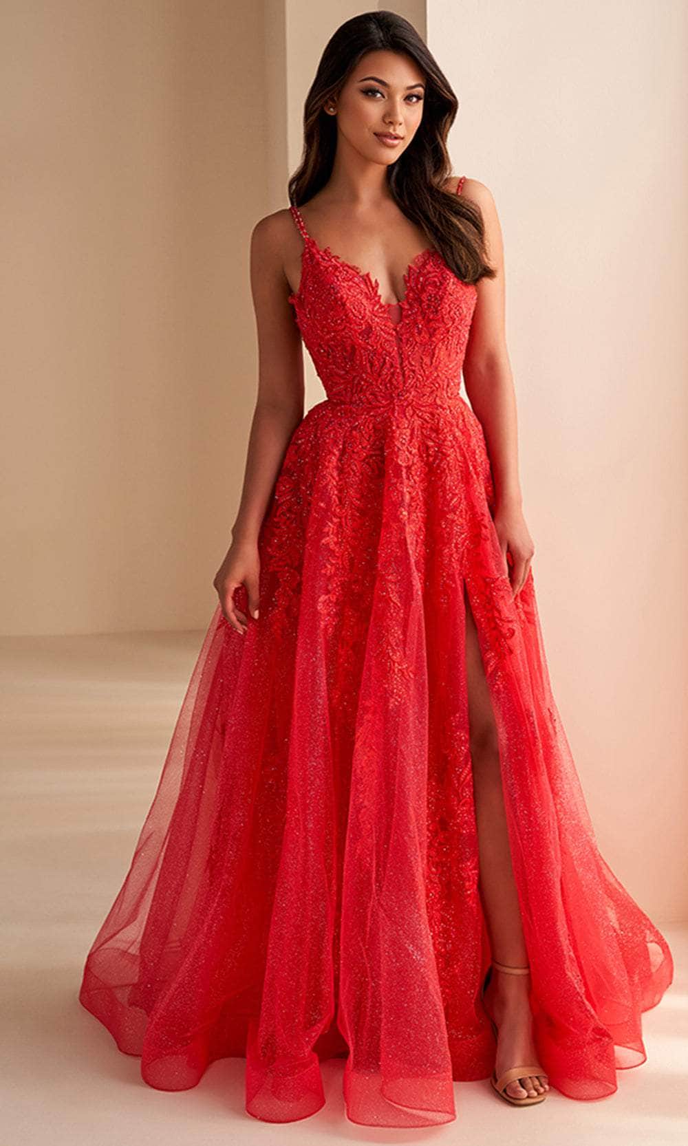 Ellie Wilde EW36226 - Beaded Dual Straps Prom Gown