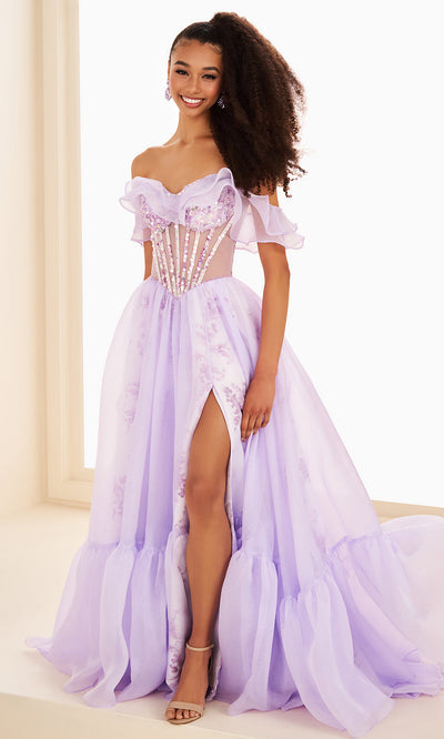 Ellie Wilde EW37029 - Sweetheart Printed Satin Ballgown Ball Gowns