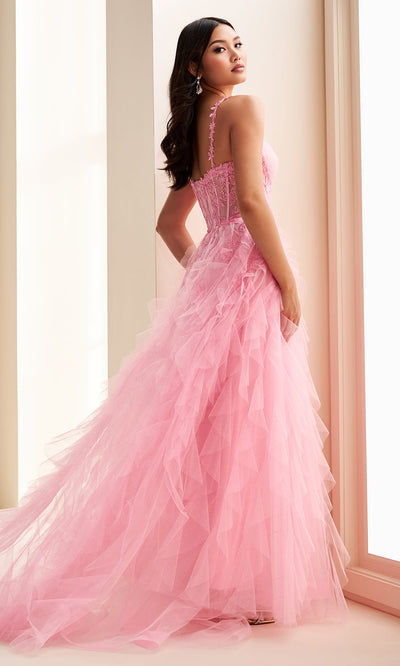 Ellie Wilde EW37031 - Leaf Embroidered Sweetheart Gown with Ruffles Ball Gowns