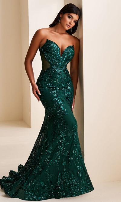 Ellie Wilde EW37042 - Sequin Lace Mermaid Prom Dress Prom Dresses