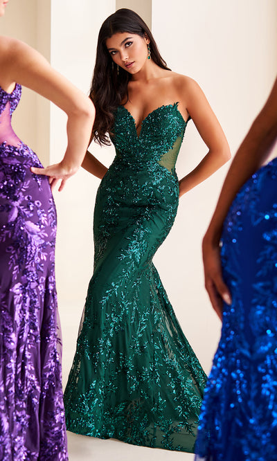 Ellie Wilde EW37042 - Sequin Lace Mermaid Prom Dress Prom Dresses