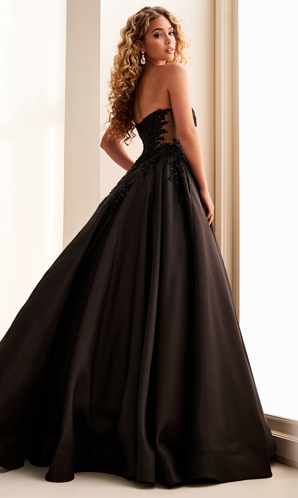 Ellie Wilde EW37082 - Sweetheart Neckline Basque Ballgown Prom Dresses