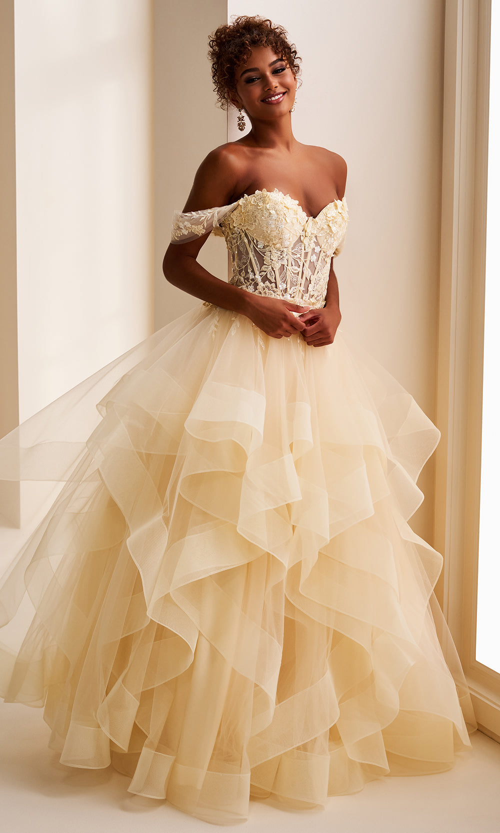 Ellie Wilde EW37201 - Detachable Overskirt Sweetheart Embroidered Dress Prom Dresses
