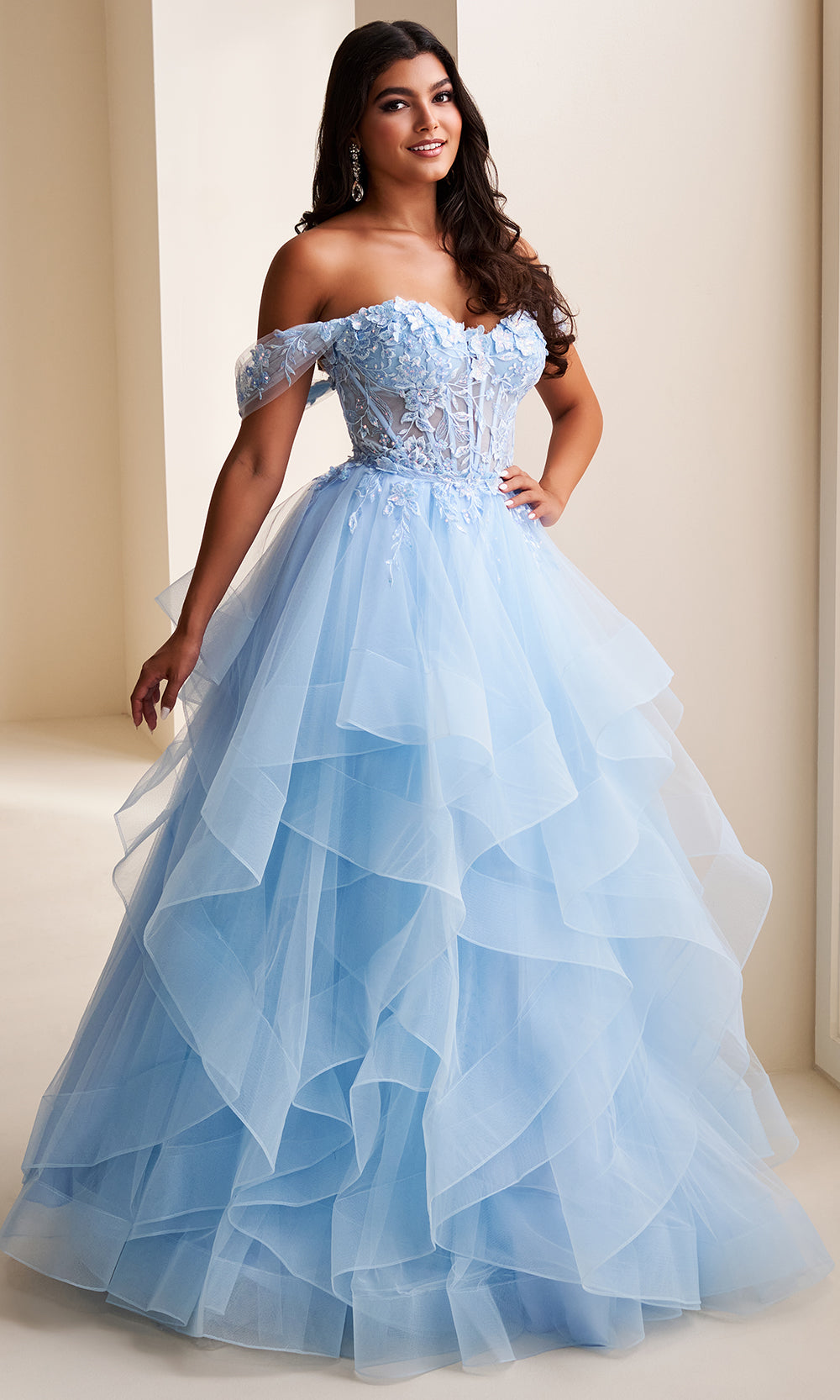 Ellie Wilde EW37201 - Detachable Overskirt Sweetheart Embroidered Dress Prom Dresses