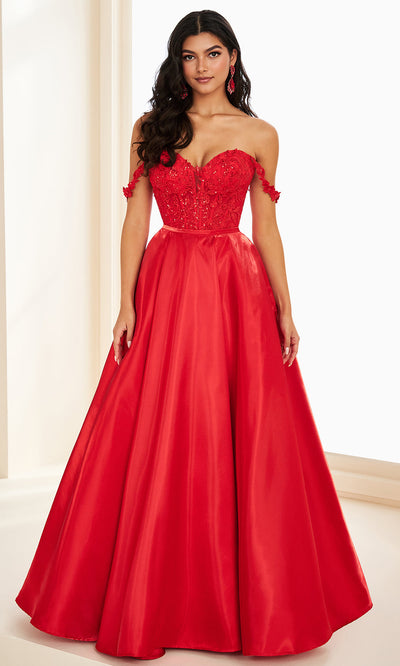 Ellie Wilde EW37202 - Off Shoulder A-Line Dress with Detachable Overskirt Prom Dresses