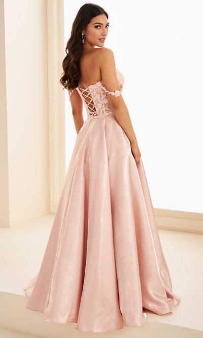 Ellie Wilde EW37202 - Off Shoulder A-Line Dress with Detachable Overskirt Prom Dresses