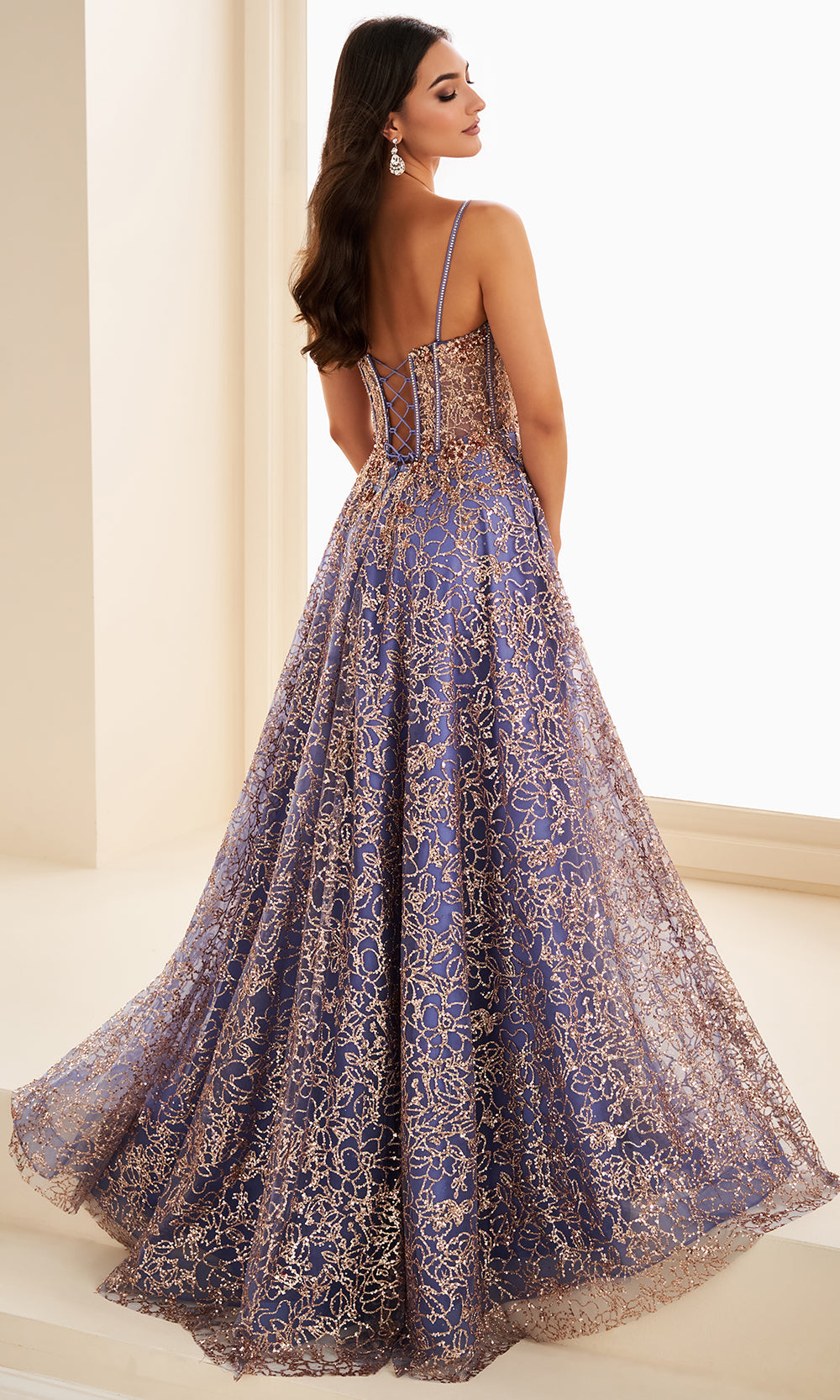 Ellie Wilde EW37205 - High Slit Strapless Embellished Gown Prom Dresses