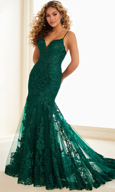 Ellie Wilde EW37209 - Spaghetti Strap Lace Embroidered Dress Prom Dresses