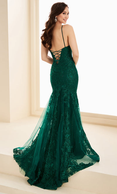 Ellie Wilde EW37209 - Spaghetti Strap Lace Embroidered Dress Prom Dresses