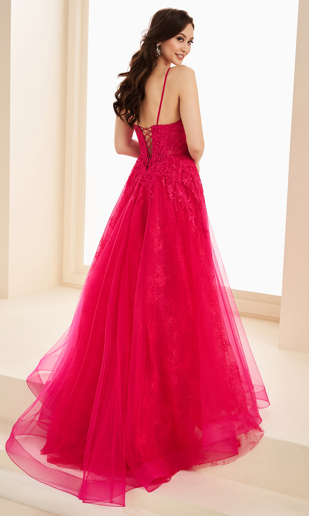 Ellie Wilde EW37210 - Sparkling Lace Applique Sleeveless Prom Gown Prom Dresses