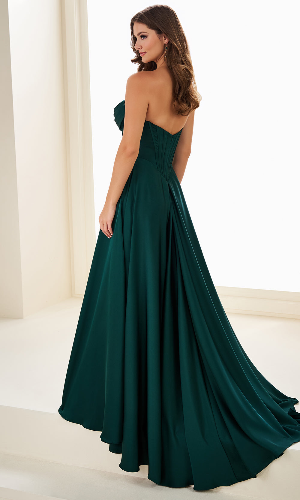 Ellie Wilde EW37213 - Strapless Basque A-Line Prom Dress Prom Dresses
