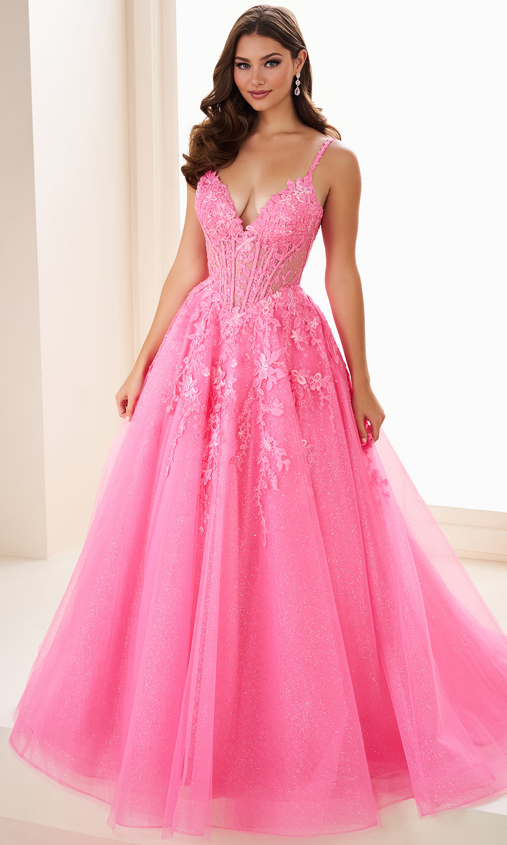 Ellie Wilde EW37218 - A-Line Embroidered Sleeveless Gown Prom Dresses