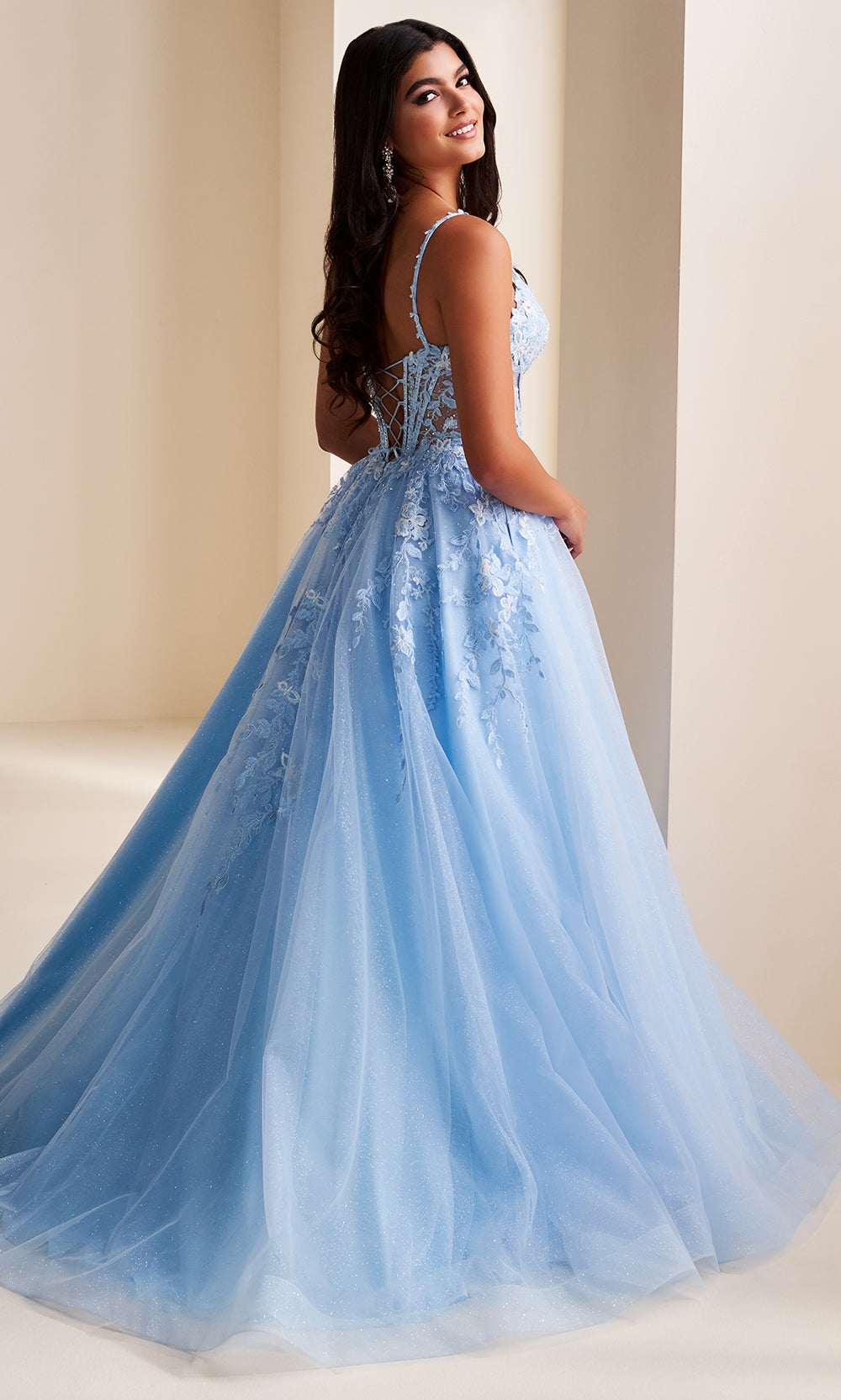 Ellie Wilde EW37218 - A-Line Embroidered Sleeveless Gown Prom Dresses