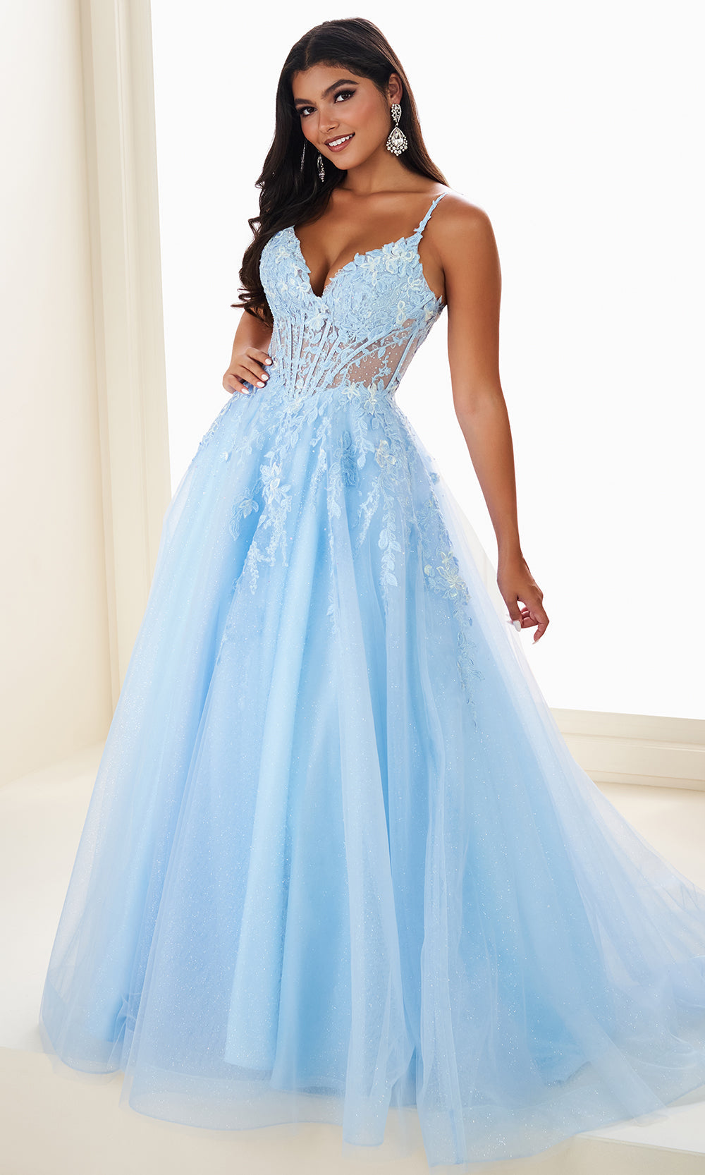 Ellie Wilde EW37218 - A-Line Embroidered Sleeveless Gown Prom Dresses