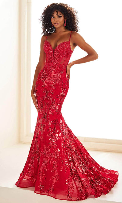 Ellie Wilde EW36003 - Cutout Back Sequin Mesh Prom Dress
