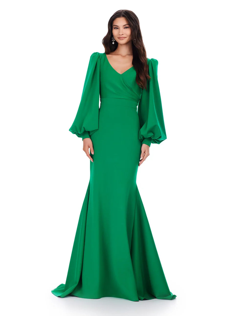 Ashley Lauren 11345 - Bishop Sleeve Gown