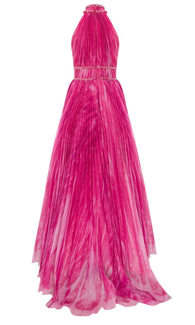 MNM Couture F02822 - Beaded Applique Printed Long Gown Evening Dresses