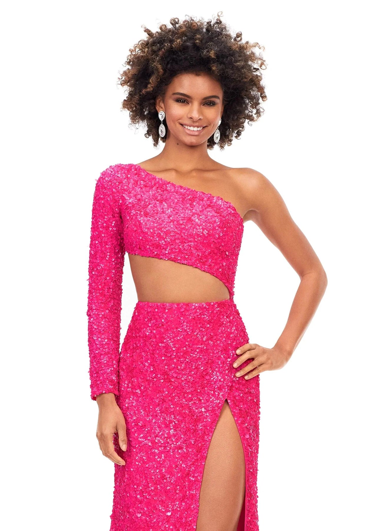 Ashley Lauren 11340 - One Sleeve Gown