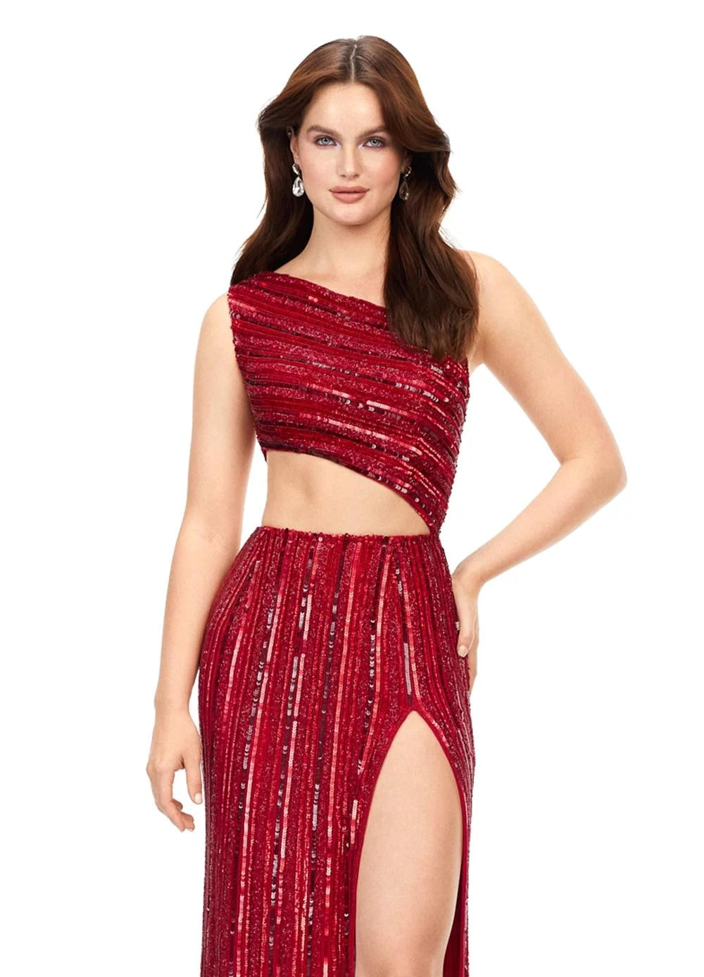 Ashley Lauren 11240 - Asymmetric Gown