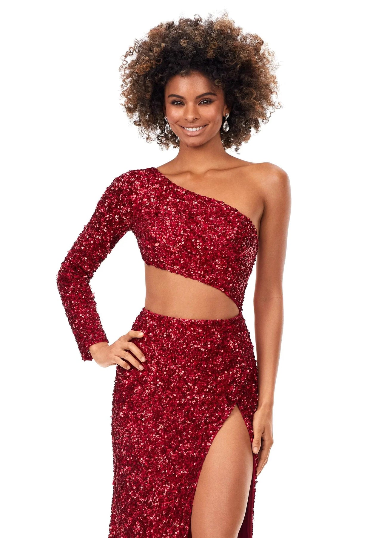 Ashley Lauren 11340 - One Sleeve Gown