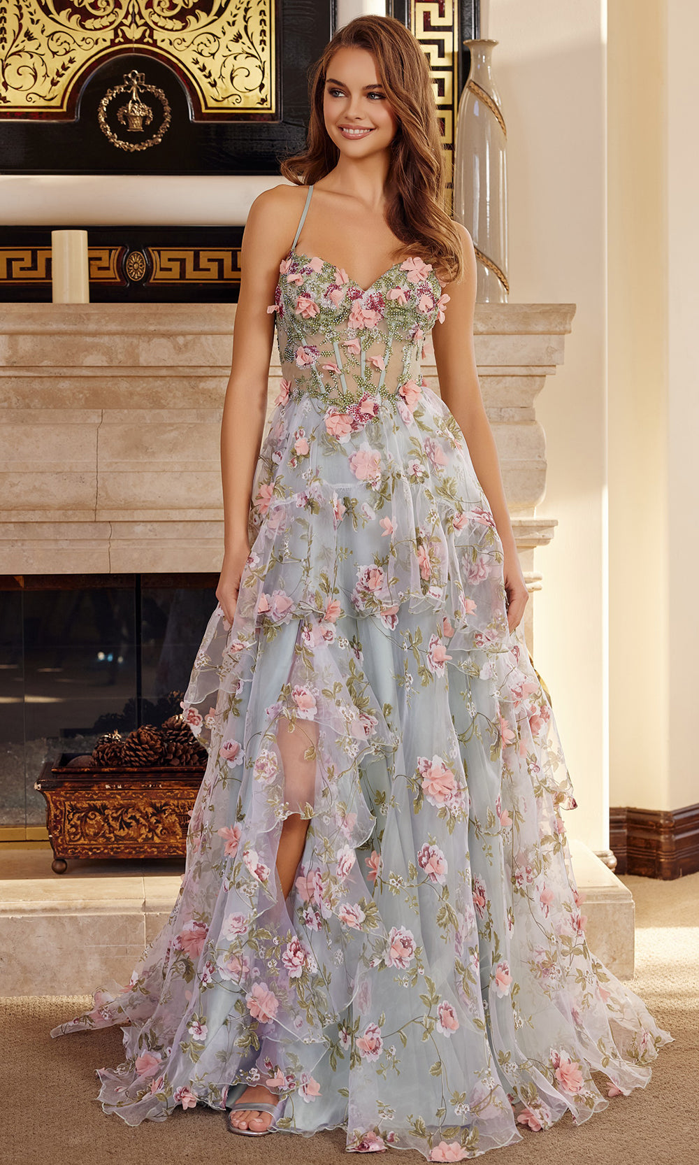 Nox Anabel G1783 - Spaghetti Strap High Low Formal Gown Prom Dresses