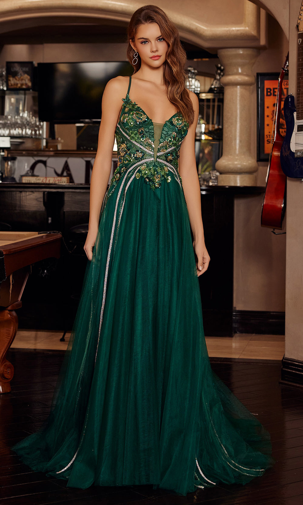 Nox Anabel G1795 - Formal Prom Gown with Detailed Embellishment Prom Dresses