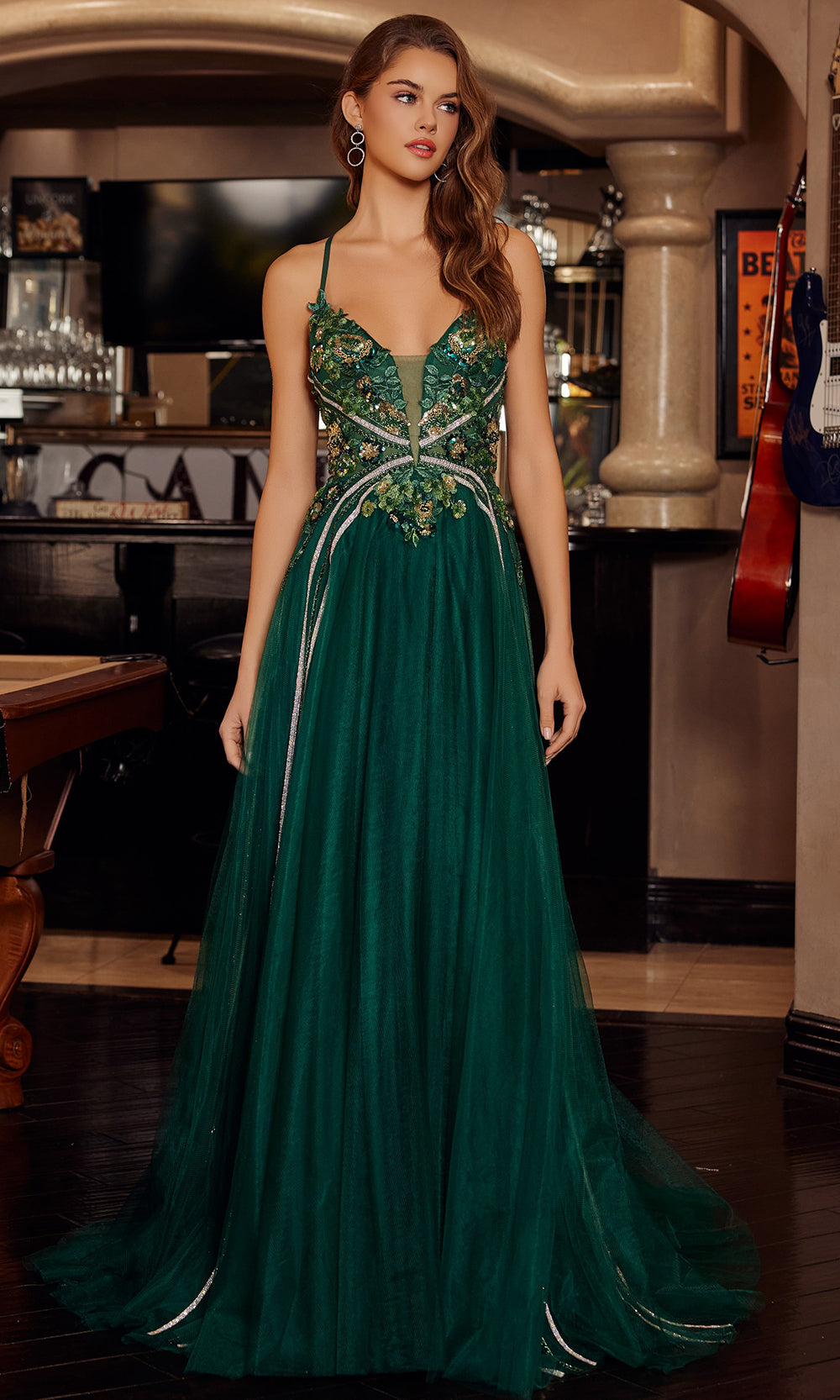 Nox Anabel G1795 - Formal Prom Gown with Detailed Embellishment Prom Dresses