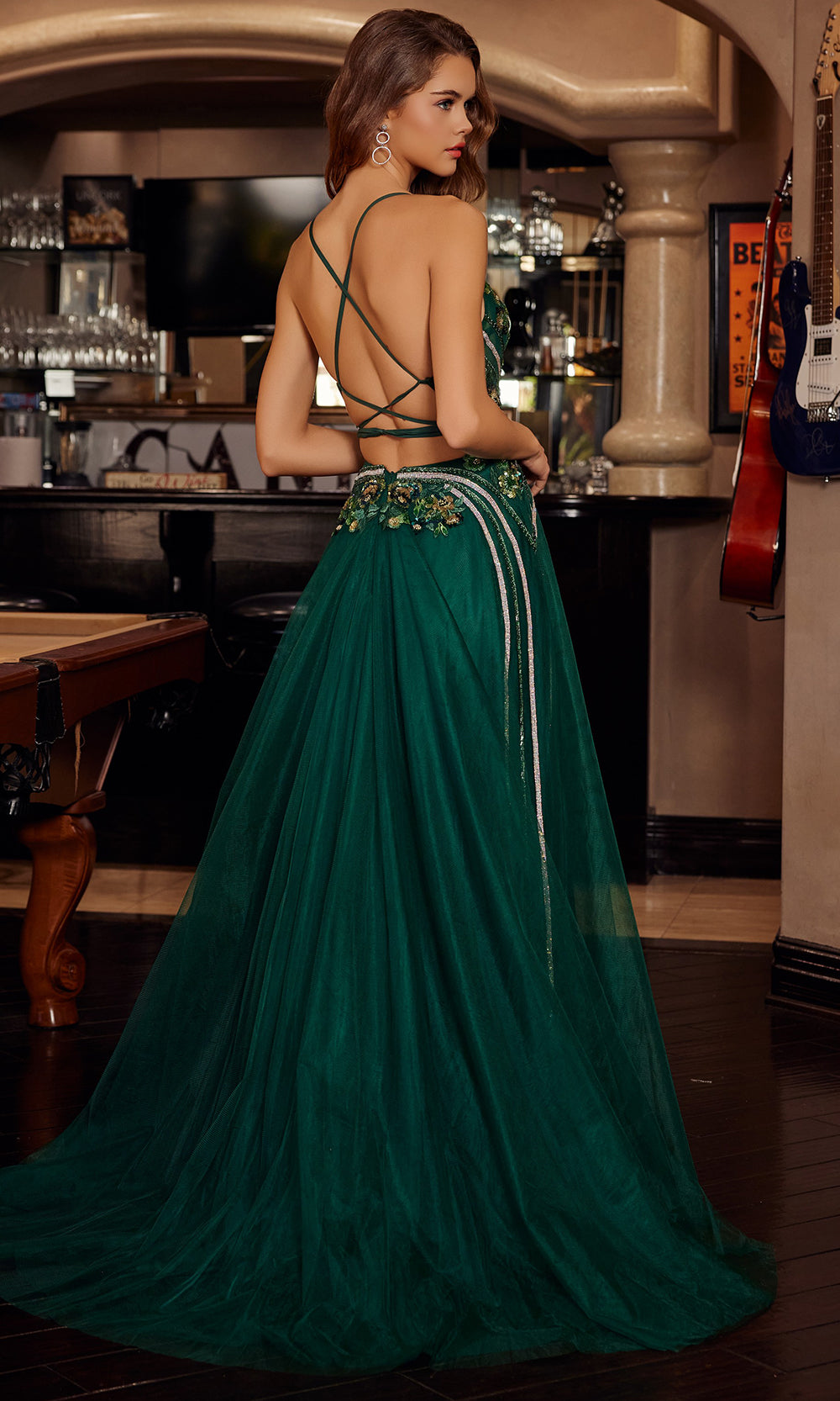 Nox Anabel G1795 - Formal Prom Gown with Detailed Embellishment Prom Dresses
