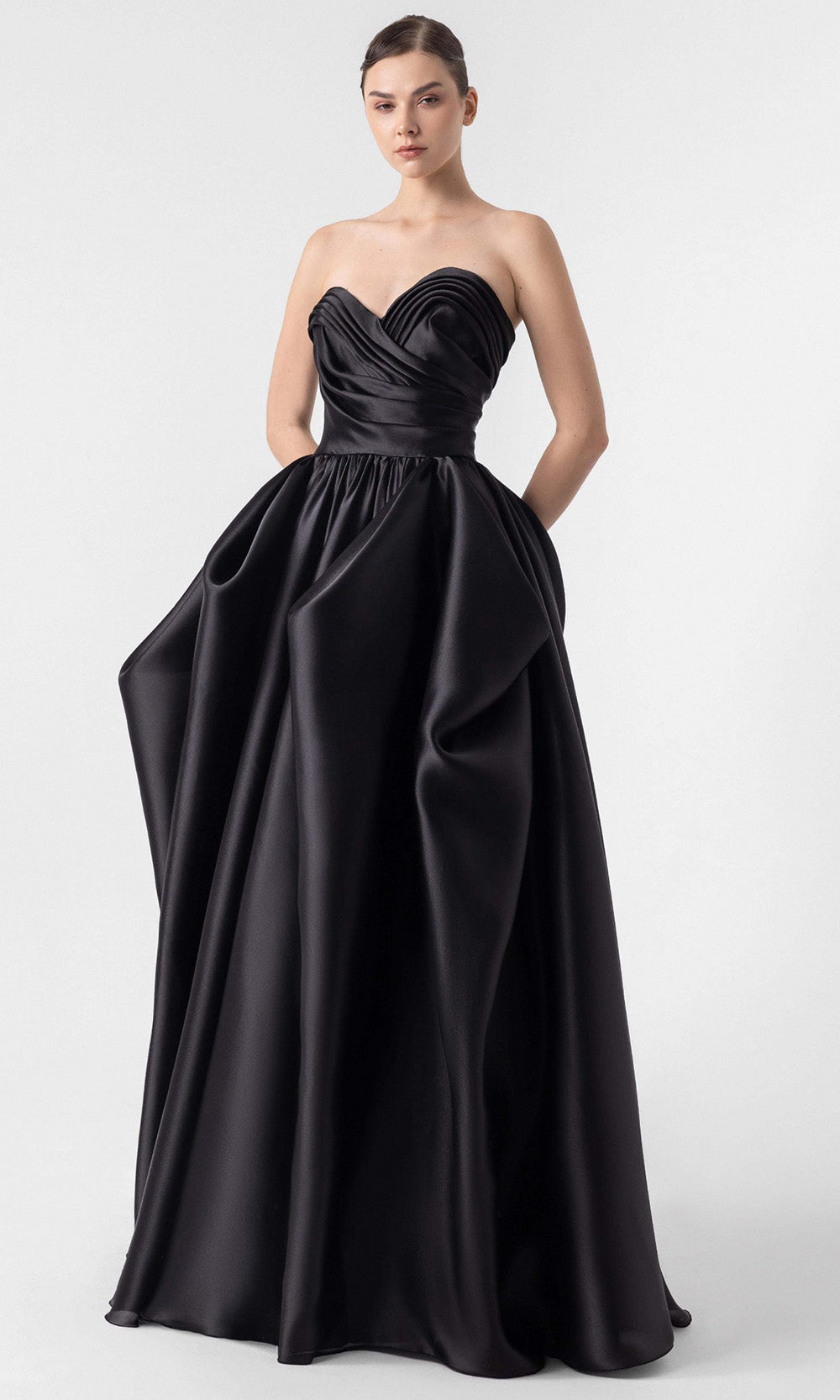 MNM Couture G1921 - Strapless Draped Ballgown Ball Gowns