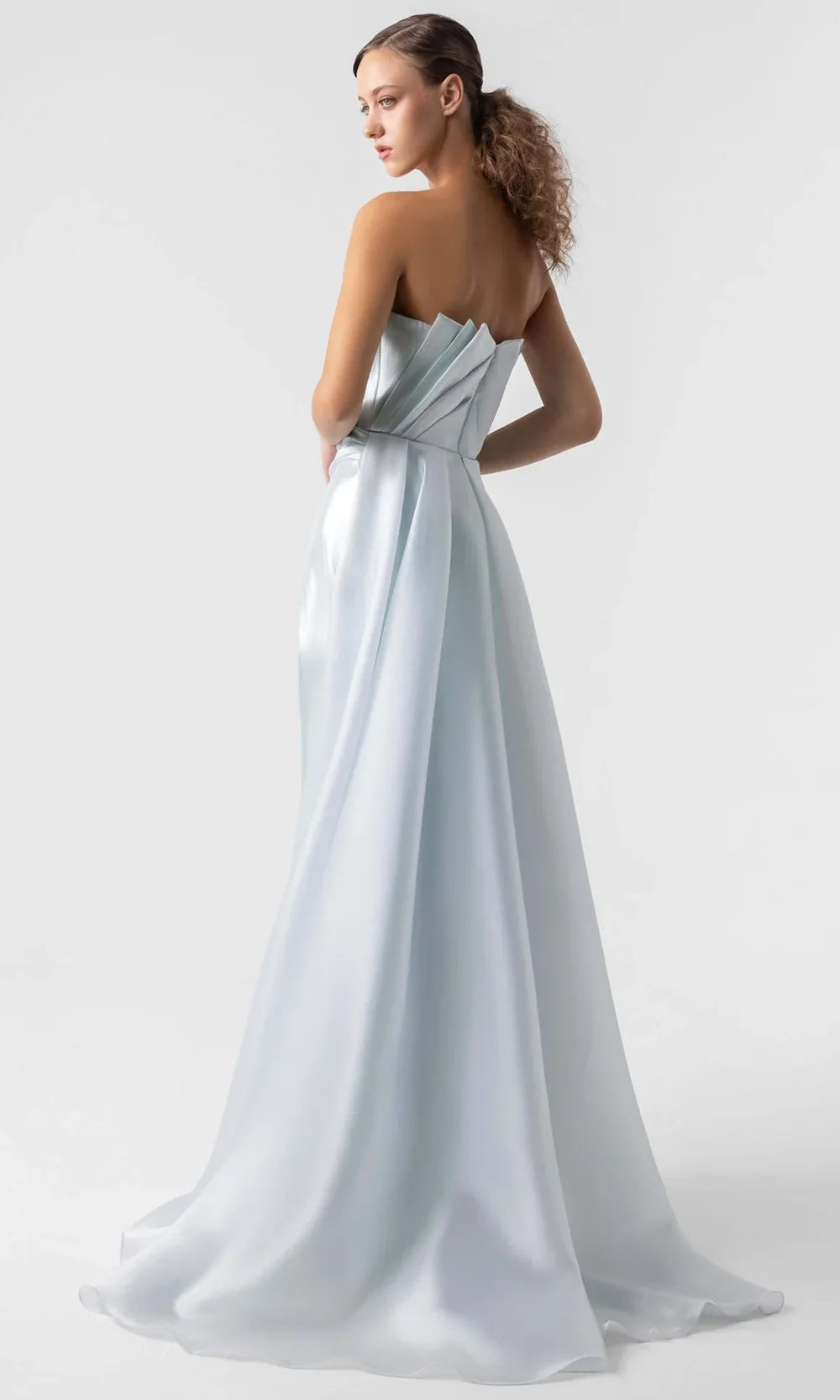 MNM Couture G1923 - Elegant Strapless Gown with Overskirt Prom Dresses