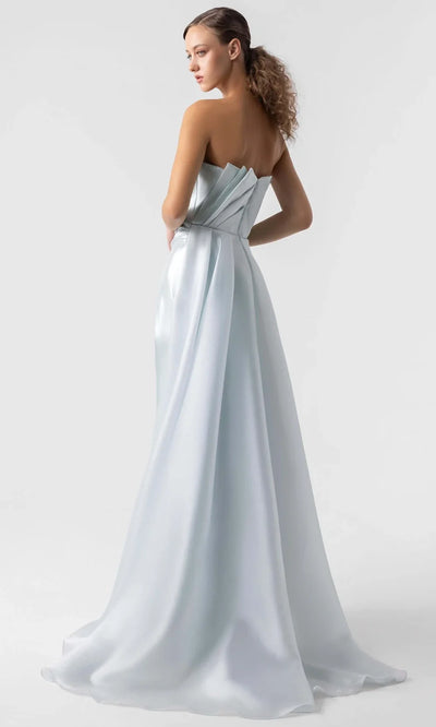 MNM Couture G1923 - Elegant Strapless Gown with Overskirt Prom Dresses