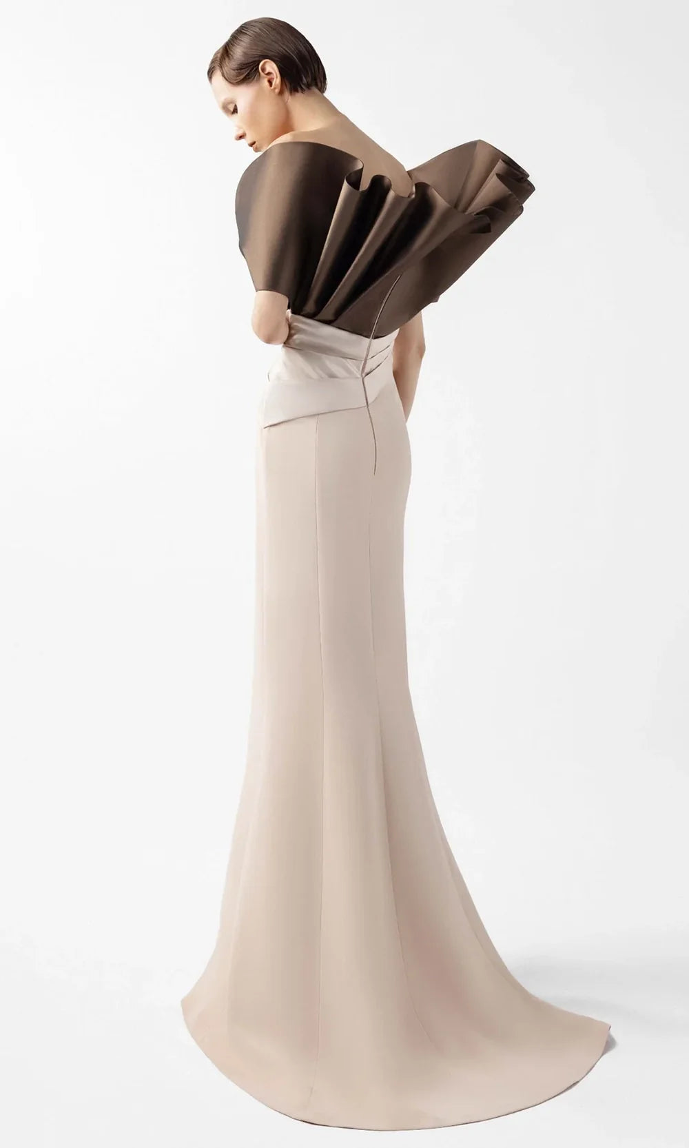 MNM Couture G2000 - Elegant Two Tone Off-Shoulder Gown Formal Gowns
